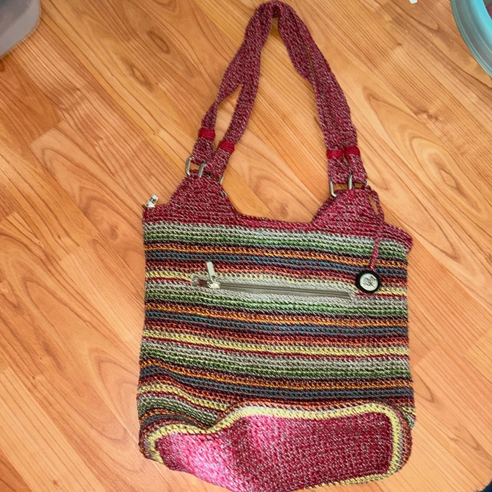 BEAUTIFUL THE SAK COLORFUL CROCHETED BAG